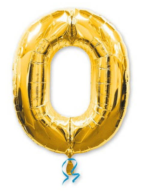 цифра 0 золото