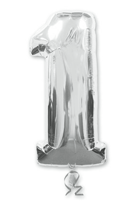 цифра 1 серебро