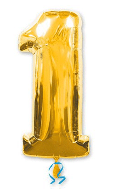 цифра 1 золото