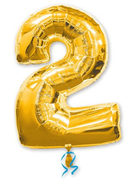 цифра 2 золото