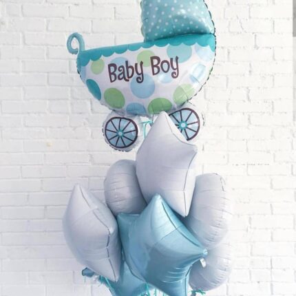 шары на выписку мальчика