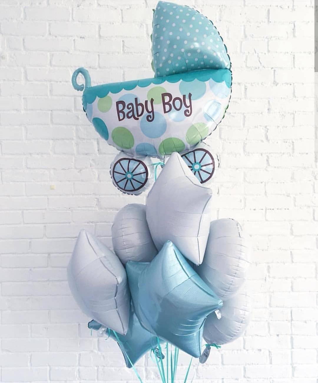 шары на выписку мальчика