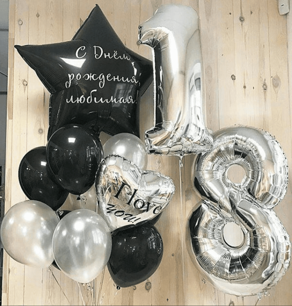 шары 18 лет