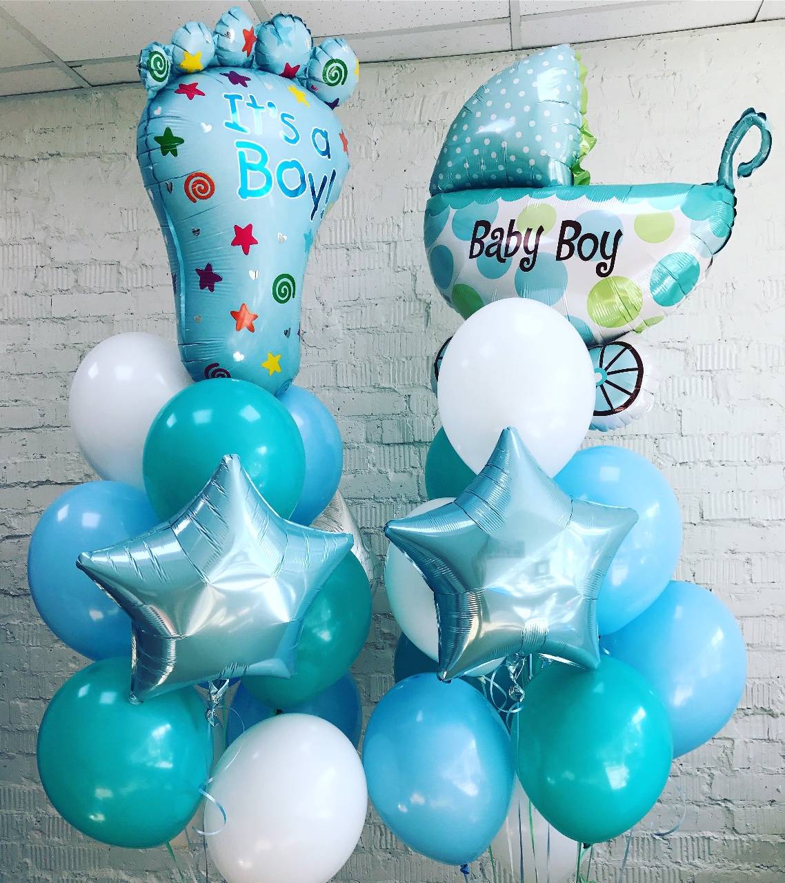 шары на выписку мальчика