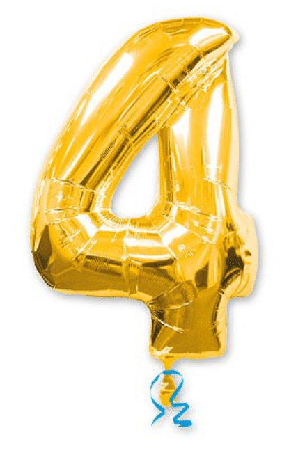 цифра 4 золото