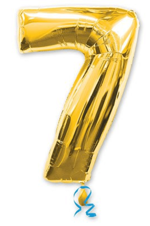 цифра 7 золото