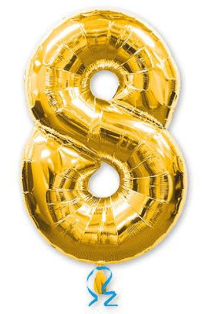 цифра 8 золото