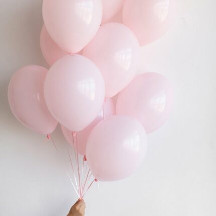 Шары нежно розовые