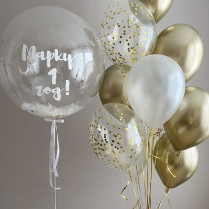 Шары баблс и золотой набор